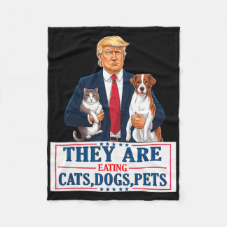 Couverture Polaire Drôle qu'ils mangent les chiens les chats les anim