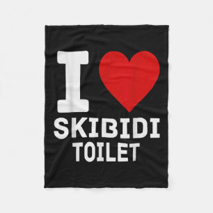 Couverture Polaire Drôle Skibidi Mème I Love Skibidi Toilet Pour Homm