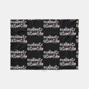 Couverture Polaire Drôle Technicien en pharmacie Bunny Pharmacien Ha