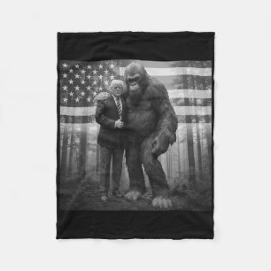 Couverture Polaire Drôle Trump Bigfoot Sasquatch Complot Paranormal