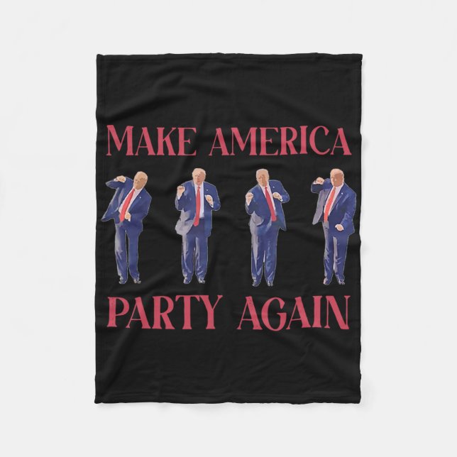Couverture Polaire Drôle Trump Dancing (Devant)