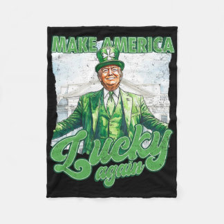 Couverture Polaire Drôle Trump Faire St Patrick's Day Grande Encore I