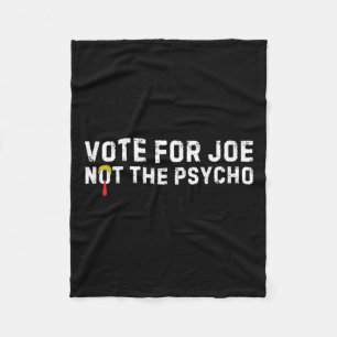 Couverture Polaire Drôle Trump Hair Vote Pour Joe Pas Le Psycho Anti-