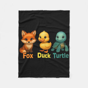 Couverture Polaire Drôle Trump Subtil Renard Canard Tortue Mignon Ani