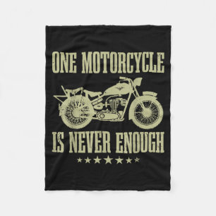 Couverture Polaire Drôle Vintage Une moto n'est jamais assez Ridin
