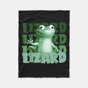 Couverture Polaire Drôle Weirdcore Animal Femmes Hommes Lizard Lizard