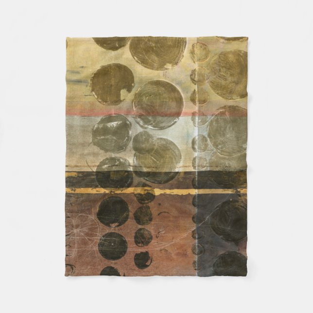 Couverture Polaire Droplets verts circulaires (Devant)