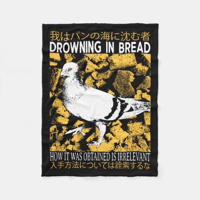 Couverture Polaire Drowning in Bread Pigeon (Devant)