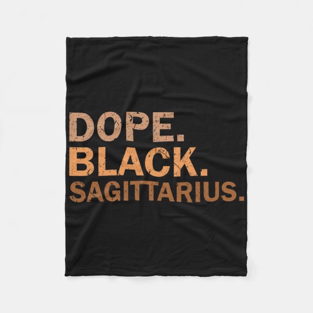 Couverture Polaire Drug Black Sagittarius Melanin African Zodiac Sagi (Devant)