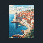 Couverture Polaire Dubrovnik Croatie Travel Art Vintage<br><div class="desc">Dubrovnik Croatie design de voyage rétro. Elle est connue pour sa Vieille Ville,  entourée de massifs murs en pierre datant du XVIe siècle.</div>
