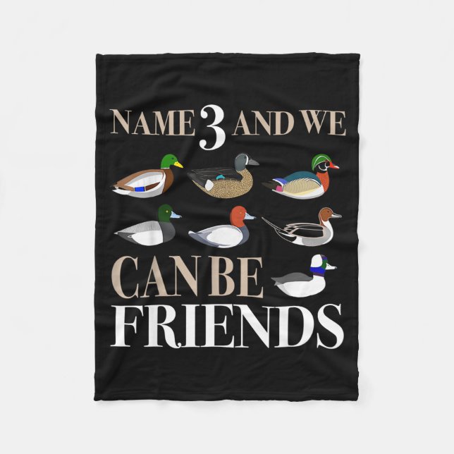 Couverture Polaire Duck Hunting Waterfowl Hunters Different Duck  (Devant)
