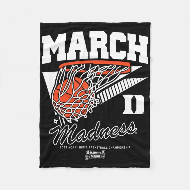 Couverture Polaire Duke Sketll - 2025 March Madness Sketll - Ncaa  (Devant)