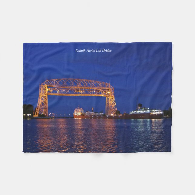 Couverture Polaire Duluth Aerial Lift Bridge & John G. Munson (Devant (Horizontal))