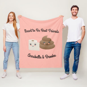 Couverture Polaire Dunette de Kawaii et cadeau de meilleurs amis de
