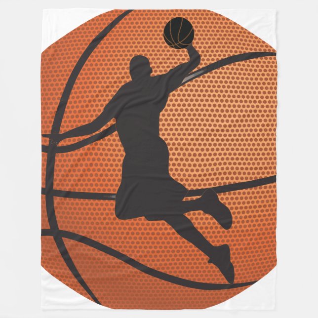 Couverture Polaire Dunk de basket (Devant)
