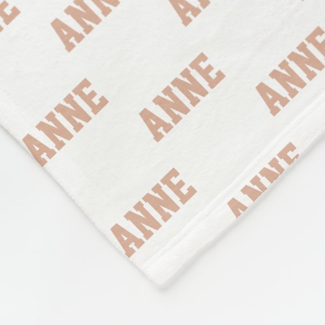 Couverture Polaire Dusty Nom du Rose Motif simple (Coin)