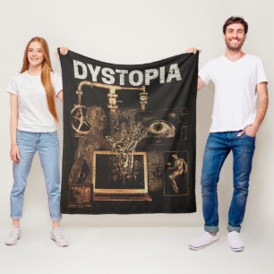 Couverture Polaire Dystopia - Techno-Dystopian Streetwear Design