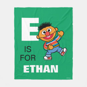 Couverture Polaire E est pour Ernie Ajouter Votre Nom