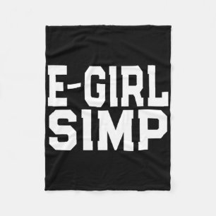 Couverture Polaire E-girl Simp - Funny Novelty Simp - Simp Halloween