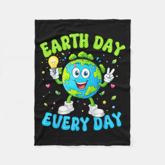 Couverture Polaire Earth day every day funny earth 2026 teacher kids