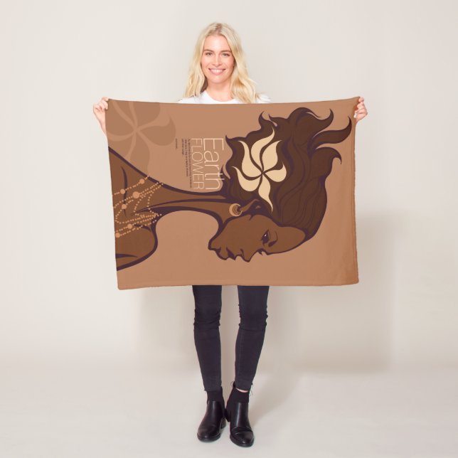 COUVERTURE POLAIRE EARTH FLOWER (En situation)