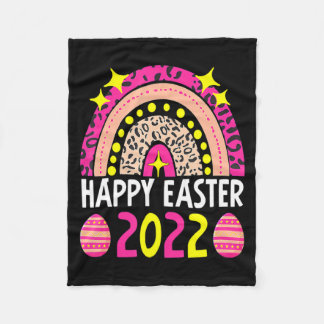 Couverture Polaire Easter 2022 rainbow cute happy easter 2022 women m