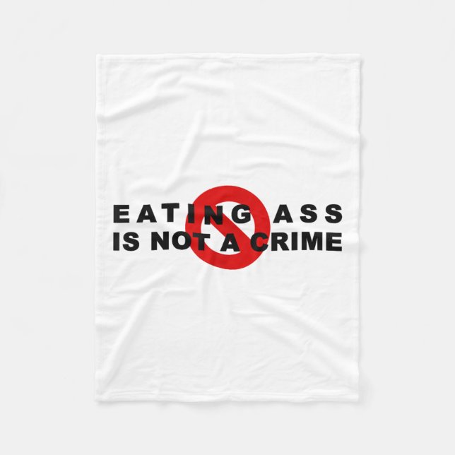 Couverture Polaire Eating Is Not A Crime Funny Quote Motivational Sar (Devant)