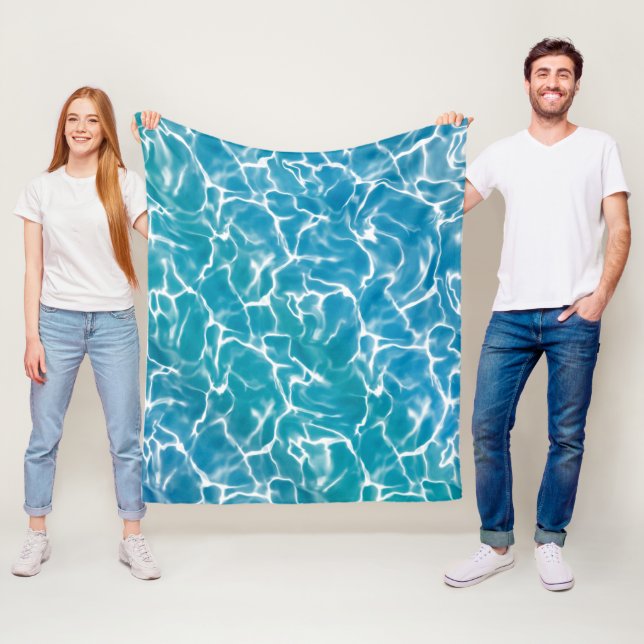 Couverture Polaire Eau bleue* (En situation)
