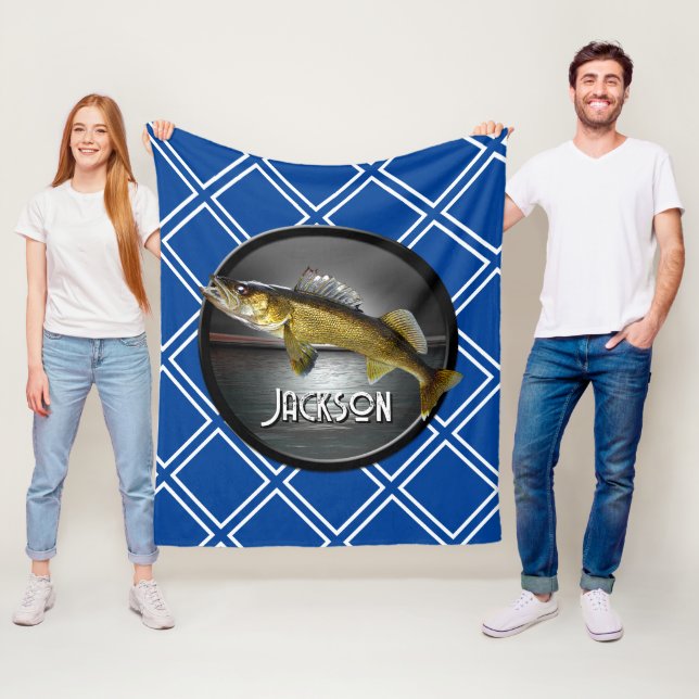 Couverture Polaire Eau de la lune et brochet de walleye (En situation)