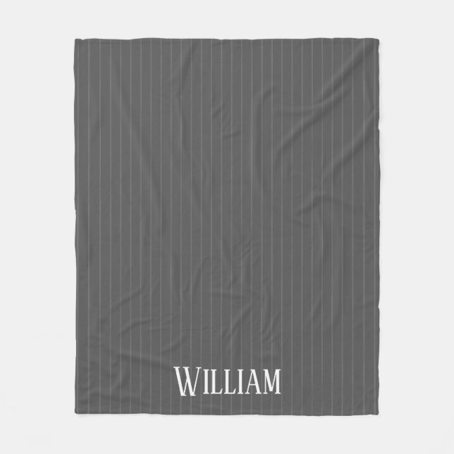 Couverture Polaire Écarts gris personnalisés (Devant)