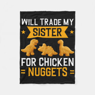 Couverture Polaire Échangerai Ma Sœur Contre Des Nuggets De Poulet En