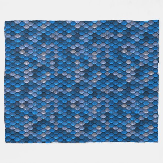 Couverture Polaire Échelles de sirène (Devant (Horizontal))