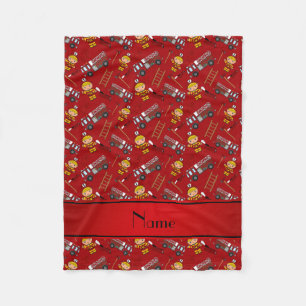 Couverture Polaire Échelles rouges nommées personnalisées de camio