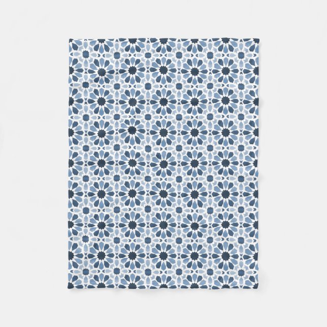 Couverture Polaire Echos andalous : Geometry marocaine Boho (Devant)