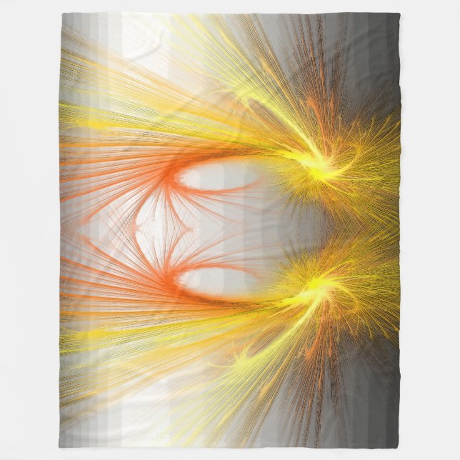 Couverture Polaire Éclair abstrait - fractal (Devant)