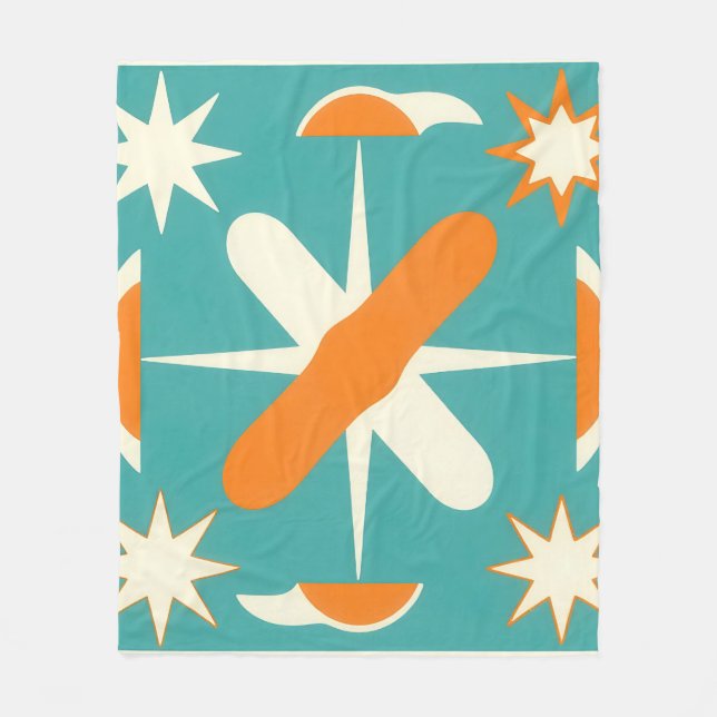 Couverture Polaire Éclatement Stellaire Atomique Moderne du Milieu du (Devant)