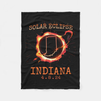 Couverture Polaire Eclipse 2024 Indiana State Totality Usa Path Souve