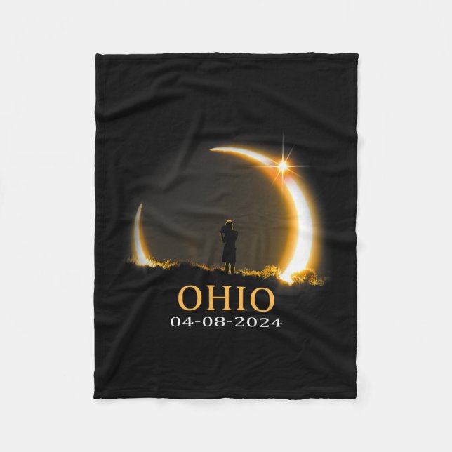 Couverture Polaire Eclipse 2024 Ohio Total Solaire Eclipse 1 (Devant)