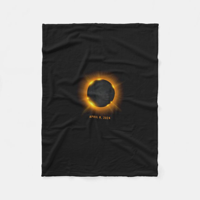 Couverture Polaire Éclipse solaire 2024 Manche longue (Devant)