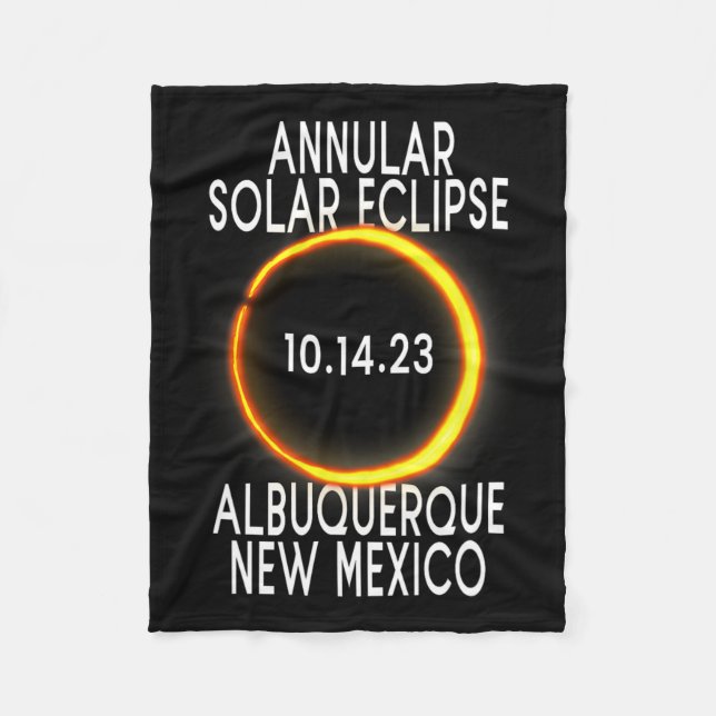 Couverture Polaire Éclipse solaire annuelle T - Albuquerque Nouveau-M (Devant)