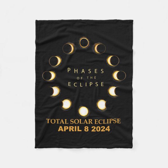 Couverture Polaire Éclipse solaire totale 2024 Phases 8 avril (Devant)