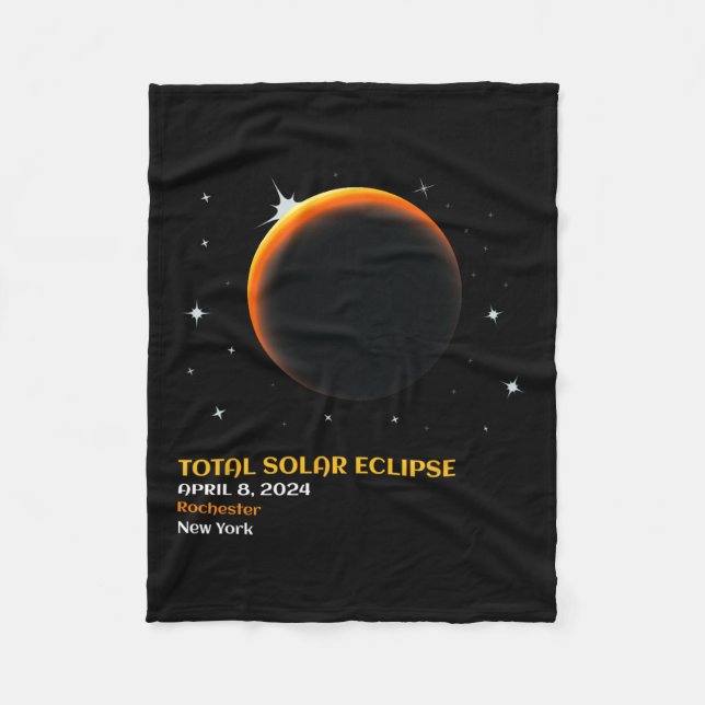 Couverture Polaire Éclipse solaire totale 2024 V4 (Devant)
