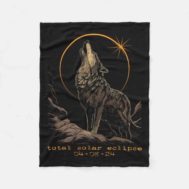 Couverture Polaire Éclipse solaire totale 8 avril Loup (Devant)