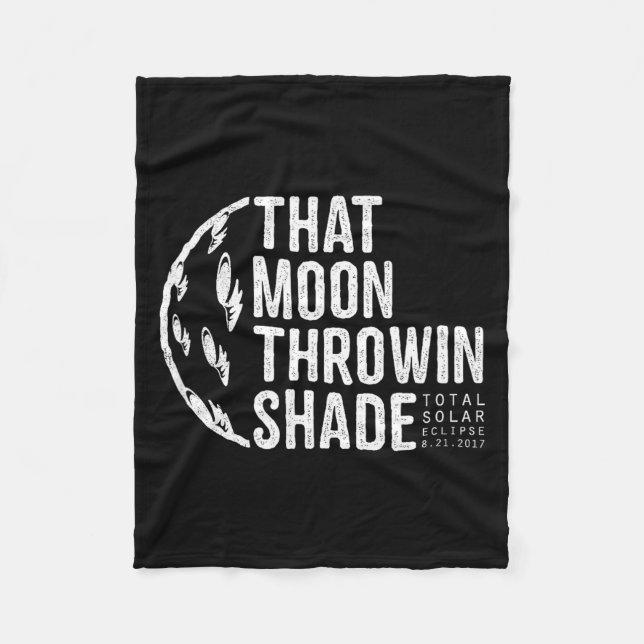 Couverture Polaire Éclipse solaire totale de Tee 2017 Lune (Devant)
