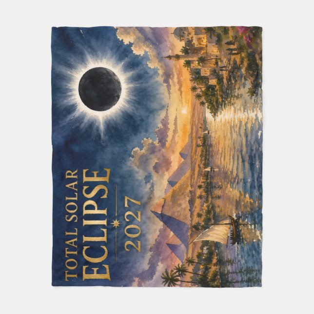 Couverture Polaire Éclipse totale de soleil 2027 Égypte (Devant)