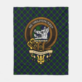 Couverture Polaire Écosse Clan Campbell Badge et Crest