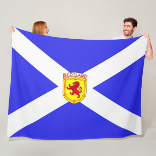 Couverture Polaire Écosse, Lion rampant, Ancien drapeau de l'Écosse