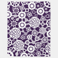 Écosystème - Blanc sur violet profond 25003a