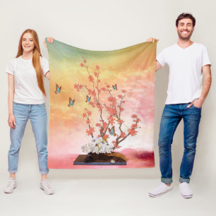 Couverture Polaire Écran Ikebana
