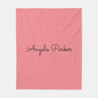 Écriture manuscrite Nom professionnel simple rose